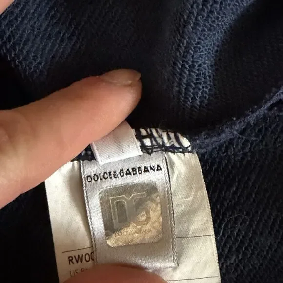 AUTHENTIC VTG Dolce & Gabbana Archive Spellout Basketball Track Suit Jacket Sz L - Picture 11 of 13